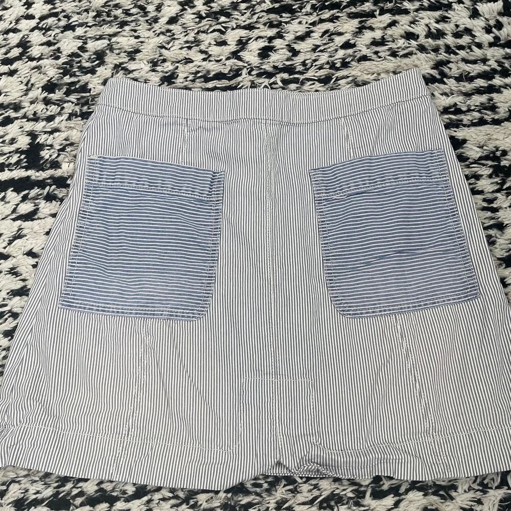 Anthropologie Pilcro and the Letterpress striped denim skirt - size 10
